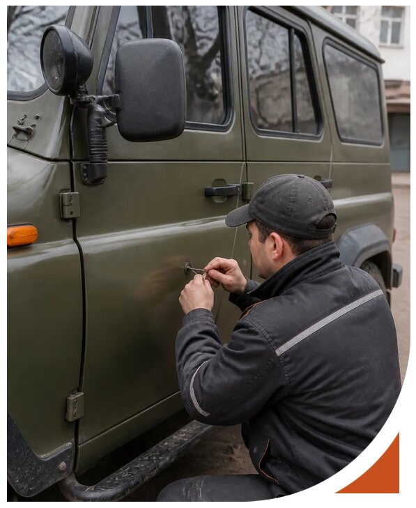 Профессиональное вскрытие автомобиля УАЗ без повреждений в Темрюке